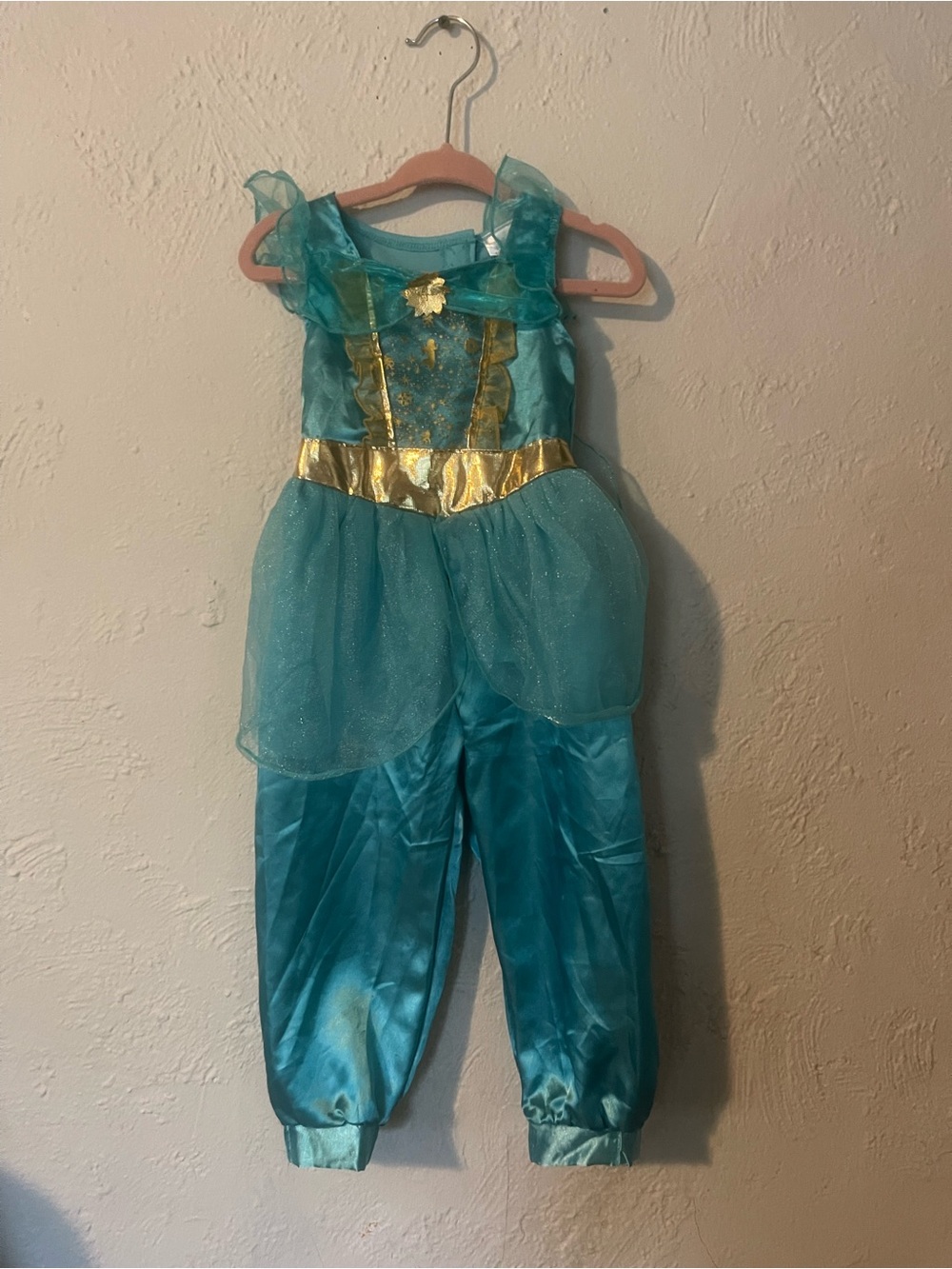 Disney Teal and Gold Princess Jumpsuit Costume
